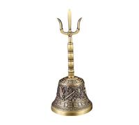 Dualoai Campana da preghiera Campana da mano Campana da meditazione per rifornimento buddista Campana da preghiera per cantare