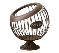 Dualoai Cestello Porta caffè, Porta Cialde caffè, Organizer per Capsule Espresso per Bar, Marrone