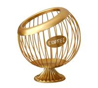 Dualoai Cestello Porta caffè, Porta Cialde caffè, Organizer per Capsule Espresso per Bar, Oro