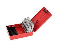 Dualoai Custodia per Punte Da Trapano Elicoidali Supporto per Punte Da Trapano Portatile Professionale Metallo Accessori Convenienti Scatola Indice Punte Da T, 60 slot