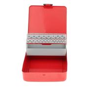 Dualoai Custodia per Punte Da Trapano Elicoidali Supporto per Punte Da Trapano Portatile Professionale Metallo Accessori Convenienti Scatola Indice Punte Da T, 41 slot