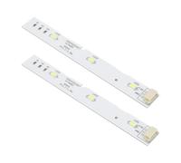 Dualoai Pannello Luminoso per Frigorifero, Lampada per Frigorifero, Pezzo di Ricambio, Sostituisce La Lampada a LED Del Congelatore Compatto, Barra Luminosa P, 2 Pezzi