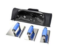 Dualoai Set di Utensili Manuali da Muratore con Custodia per Il Trasporto, Spatola, Formatrice per Angoli, Cazzuola per Bordi