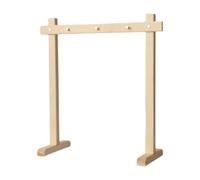 Dualoai Stand Da Pellicola in Legno Easy Assembly Gong Stand Chiefy Portatore per Aula di Meditazione, S