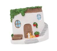 Dualoai Vaso di Fiori, Grazioso Vaso di Fiori, Ornamenti Bonsai, Vaso di Resina per Piante, Mini Casa Creativa per Piante da Appartamento, Scrivania, Un