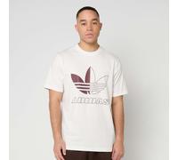 Dualtone Trefoil Tee bianco S