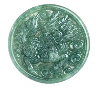 DUANGYMM Collana, Collana di Giada, Collana con Ciondolo Kirin in giadeite e ricchezza Feng Shui, Autentico amuleto di Cristallo dei Chakra, Portafortuna for la