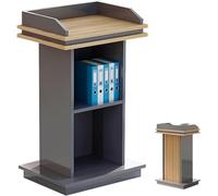 DUANHOZ Leggio/Paggio in Legno Resistente per Chiesa, Scuola e Ufficio - Postazione di Lavoro Regolabile con cassetto per Insegnanti e oratori, Supporto Ideale per Il pulpito