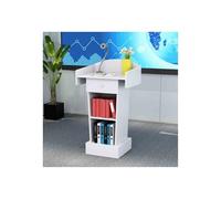 DUANHOZ Leggio/podio Multifunzione per chiese, aule e Reception - Pulpito Moderno in Legno con Design autoportante