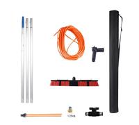 DUANHOZ Pulitore per Pannelli solari da 3-12 m, Asta Estensibile per la Pulizia delle finestre, Testina della Spazzola da 55 cm, Strumento di Pulizia Multiuso per finestre, Panne