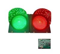 DUANHOZ Semafori a LED da 200 mm - Segnali con Controllo remoto e Interruttore, Cablaggio Incluso, Cambio Colore Automatico, Controller a Chip per Una Gestione del Traffico ottim