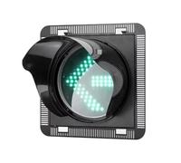 DUANHOZ Semaforo a LED - Luce di Stop e Via Rossa/Verde, 200 mm, Materiale PC con Parasole, Luce di Stop Resistente per la Sicurezza Stradale, Controllo del Traffico Esterno - re