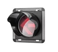 DUANHOZ Semaforo a LED - Segnale di Stop e Via Rosso/Verde, Lampada di Stop a LED da 400 mm con Parasole, Materiale PC Resistente, Ideale per la Sicurezza Stradale, Uso Esterno,