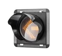 DUANHOZ Semaforo a LED - Segnale di Stop e Via Rosso/Verde, Materiale PC Resistente con Parasole, 200 mm, Ideale per Uso Esterno, Luce di Stop a LED Brillante per Sicurezza e Vis