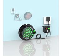 DUANHOZ Semaforo Rosso e Verde 2 in 1, Luce di Segnalazione a LED Plug And Play con Controller, alloggiamento in PC Impermeabile IP54, luci di Stop a LED industriali (110 V, 125