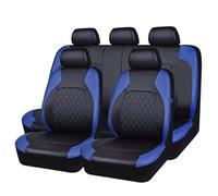 DUANJIAN su Misura Coprisedili Auto per Hyundai Kona 2018-2023,Eco-Pelle per Anteriore e Rear Coprisedili Auto Coprisedili,Set Completo di Interni Accessori,A-Blue