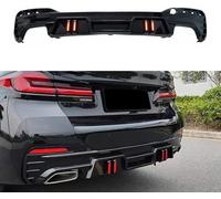 DuanRQ Auto Diffusore Paraurti Posteriore per BMW New 5 Series G30 G38 2018+ Labbro Posteriore dell'auto, Paraurti Inferiore Labbro Spoiler Protector