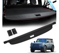 DuanRQ Auto Retrattile Cappelliera Bagagliaio Coperture per Ford Bronco 2021-2022, Copribagagli Partition Tronco Magazzinaggio Ripiano Copri Privacy