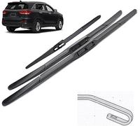 DuanRQ Sostituzione Spazzole Tergicristallo per Kia Sorento MK3 2015-2019, Spazzole Parabrezza Set Tergicristalli Anteriori per Auto