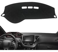 DuanRQ Tappetino per cruscotto Auto per Peugeot 208 2008 2012~2019, Cruscotto Copertura Zerbino AntiGraffio Copri cruscotto Dash Board Mat Protezione Solare