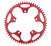 DUANSIYU Corone per Bicicletta Pignone for Bicicletta a Catena Larga e Stretta 130BCD 38T/40T/42T/44T/46/48/50/52 54/56T/58T L'auto da Corsa Professionale è progettata(58T Red And Screw)
