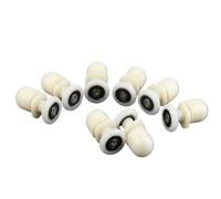 DUANSIYU Rotelle Box Doccia 8 Pezzi 19/23/25/27/29 mm rulli Singoli for Porta Doccia in plastica con Albero eccentrico Ricambi Box Doccia Rotelle(27mm)