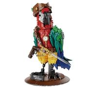 DUANT Pirate Parrot Building Block Toy Set, Creative Animal Series MOC Pirate Captain, Modellino Building Blocks per adulti da raccogliere ed esporre