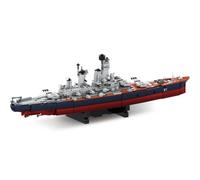 DUANT WW2 Nave da battaglia USS Iowa (BB-61), modello di nave da battaglia della serie militare; un modello di nave da montare per gli appassionati di militari.