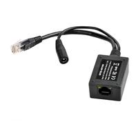 Duanthry Convertitore Poe Gigabit Iniettore Poe 12-24V a 48V Splitter di Uscita per dispositivi 802.3af o 48V e conversione da Solare a Poe