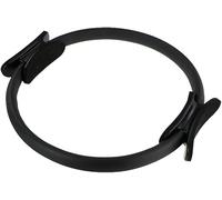 DUANxiaoyanK Anello per pilates, doppio manico, anello per pilates, yoga, anello per allenamento di resistenza, cerchio magico per fitness, per allenamento di base (nero)