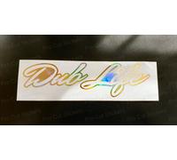 Dub Vita Oro Ologramma Neo Cromato Personalizzato Auto Divertente Novità Adesivi