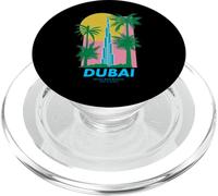 Dubai Burj Khalifa Art Modern Travel Poster Emirati Arabi Uniti PopSockets PopGrip per MagSafe