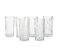 Mopita Dubai Set 6 Bicchieri Bibita 356 Ml Vetro Trasparente