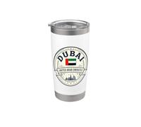 Dubai, emirati arabi, orizzonte, città, bandiera, uae, medio, oriente Bicchiere termico in acciaio inox doppia parete