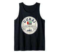 Dubai, Emirati Arabi, Orizzonte, Città, Bandiera, UAE, Medio, Oriente Canotta