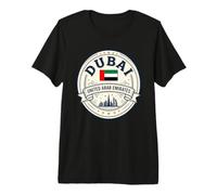 Dubai, Emirati Arabi, Orizzonte, Città, Bandiera, UAE, Medio, Oriente Maglietta Premium