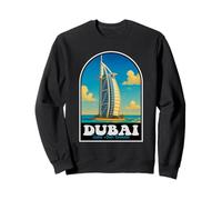 Dubai Emirati Arabi Uniti Vintage Design Felpa