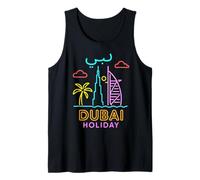 Dubai Skyline Desert Vibes Viaggio Souvenir Stile Arabo Canotta