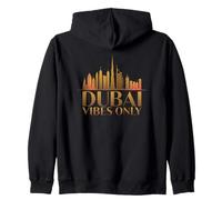 Dubai Vibes, Solo, Viaggio, Umore, Deserto, Orizzonte Felpa con Cappuccio