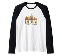 Dubai Vibes, Solo, Viaggio, Umore, Deserto, Orizzonte Maglia con Maniche Raglan