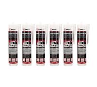 dubaust 1K colla per carrozzeria e sigillante MS Polymer, resistente ai raggi UV, forza adesiva extra forte per incollare e sigillare nella costruzione di veicoli e camper, cartuccia da 290 ml (grigio