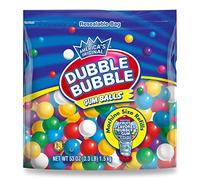 Dubble Bubble Gumball Ricarica per macchina - Più di 1,4 kg di palline di gomma da masticare - 12,7 cm assortiti per piccoli mini dispenser di caramelle - sacchetto da 1,5 g (confezione da 1)