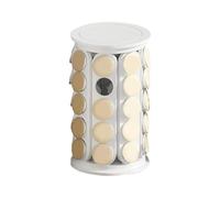 Dubbulon Organizzatore di Cialde - Supporto di Archiviazione Grande Capacità - Porta Borse Caffè Girevole Per Cucina Contenitori Per Casa Uso Quotidiano Appartamento Camera Studenti Sala Pausa