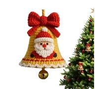 Dubbulon Palline Di Natale Lavorate A Maglia | Ghirlanda Santa Campana Decorazioni Albero - Pendenti Festivi per Interni Porte Finestre Party Inverno per Artigianato