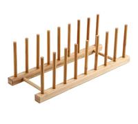 DUBENS, Portapiatti Scolapiatti in Legno da Cucina, Scolapiatti in Bambù, Griglia Scolapiatti con 8 Scomparti per Piatti, Tazze, Libro Scolapiatti, 21 x 12 x 9,2 cm