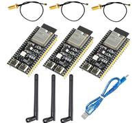 DUBEUYEW 3pcs ESP32-S3 DevKitC-1 N16R8 ESP32 S3 WROOM-1-N16R8 Modulo WiFi + Scheda di Sviluppo Internet Bluetooth 5.0 con Antenna a 2,4 GHz e un Cavo Dati