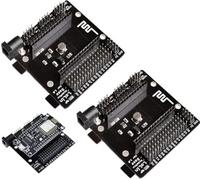 DUBEUYEW ESP8266-12F V3 CH340 Breakoutboard, ESP8266 NodeMcu Base Piastra di Sviluppo WiFi per Scheda di Sviluppo WiFi Versione Ampia ESP8266, Spaziatura Pin di 28 mm tra le file (2 pezzi)