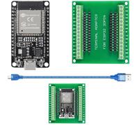 DUBEUYEW Type-C USB ESP32S ESP32 CP2102 Scheda di Sviluppo 30 pin 2,4 GHz Dual-Mode WiFi + Bluetooth Dual Core Processore Microcontroller, con una Scheda Breakout e un Cavo Dati Tipo C