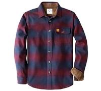 Dubinik® 13oz Ultra Pesante Camicia Flanella Uomo Pesante Cotone Calda Maniche Lunghe Boscaiolo Calda Lavoro