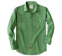 Dubinik® 5oz Camicia a Quadri Uomo Bottoni Automatici Western Cotone Leggero Lavoro Casual